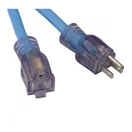 Bayco SJEOW Extension Cord, 12 AWG, Outdoor, 12/3, 1 Outlets, Blue, 25 ft BYSL-996